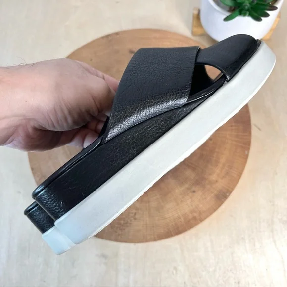 Ecco Touch Plateau Sandals in Black Leather Size 37 - Picture 13 of 16